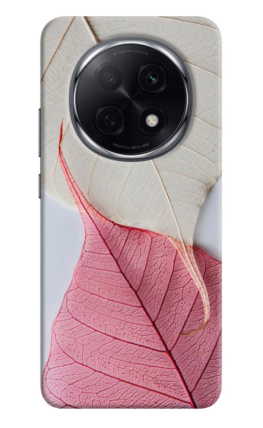 White Pink Leaf Oppo F29 Pro 5G Hard Case Back Cover by Casekaro