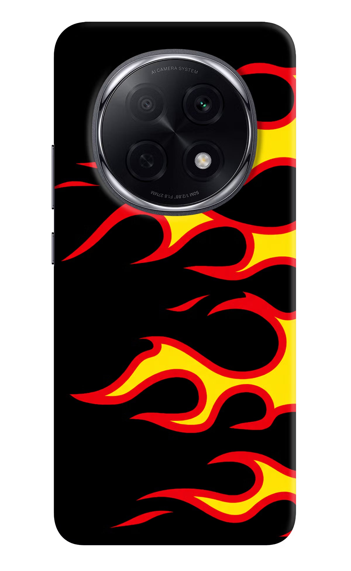 Side Sweep Flames Oppo F29 Pro 5G Hard Case Back Cover by Casekaro