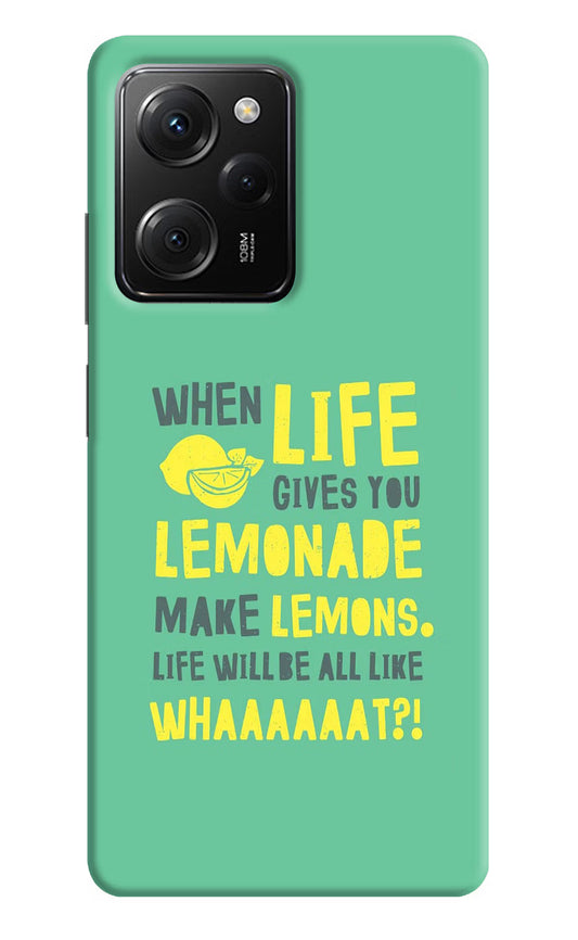 Quote Poco X5 Pro 5G Hard Case Back Cover by Casekaro