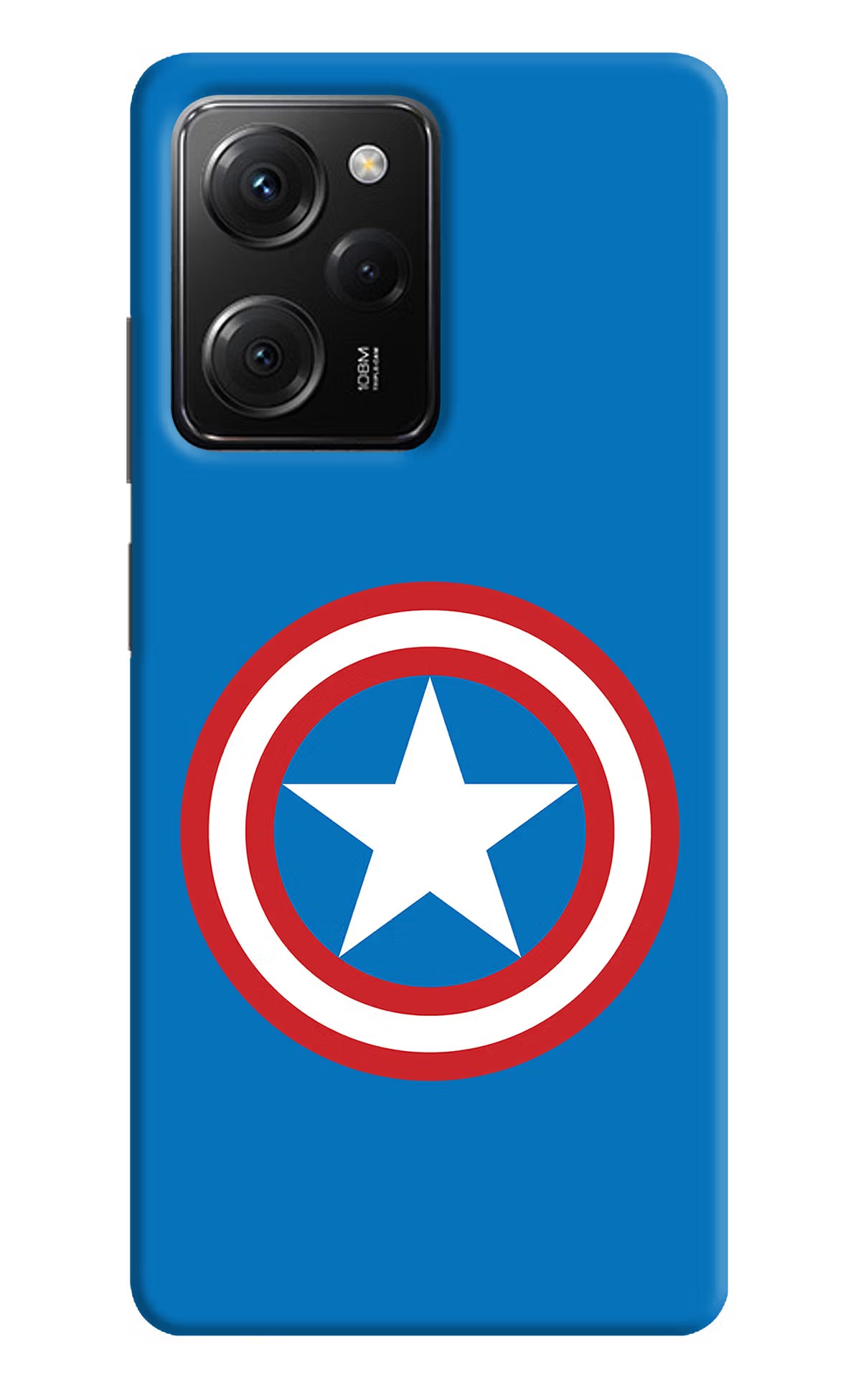 Captain America Logo Poco X5 Pro 5G Hard Case Back Cover by Casekaro