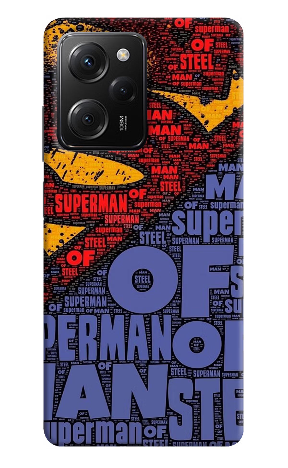 Superman Poco X5 Pro 5G Hard Case Back Cover by Casekaro