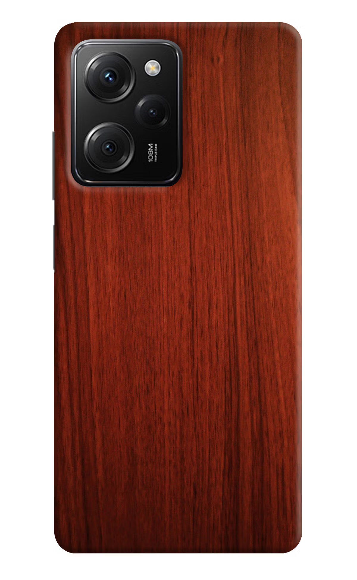 Wooden Plain Pattern Poco X5 Pro 5G Hard Case Back Cover by Casekaro
