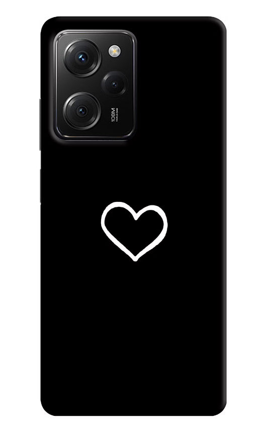Heart Poco X5 Pro 5G Hard Case Back Cover by Casekaro