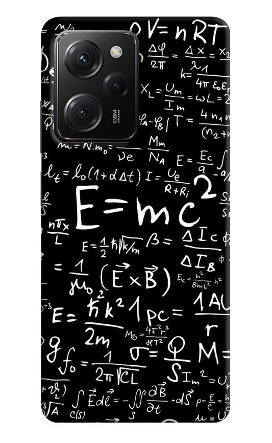 Physics Formula Poco X5 Pro 5G Hard Case Back Cover by Casekaro