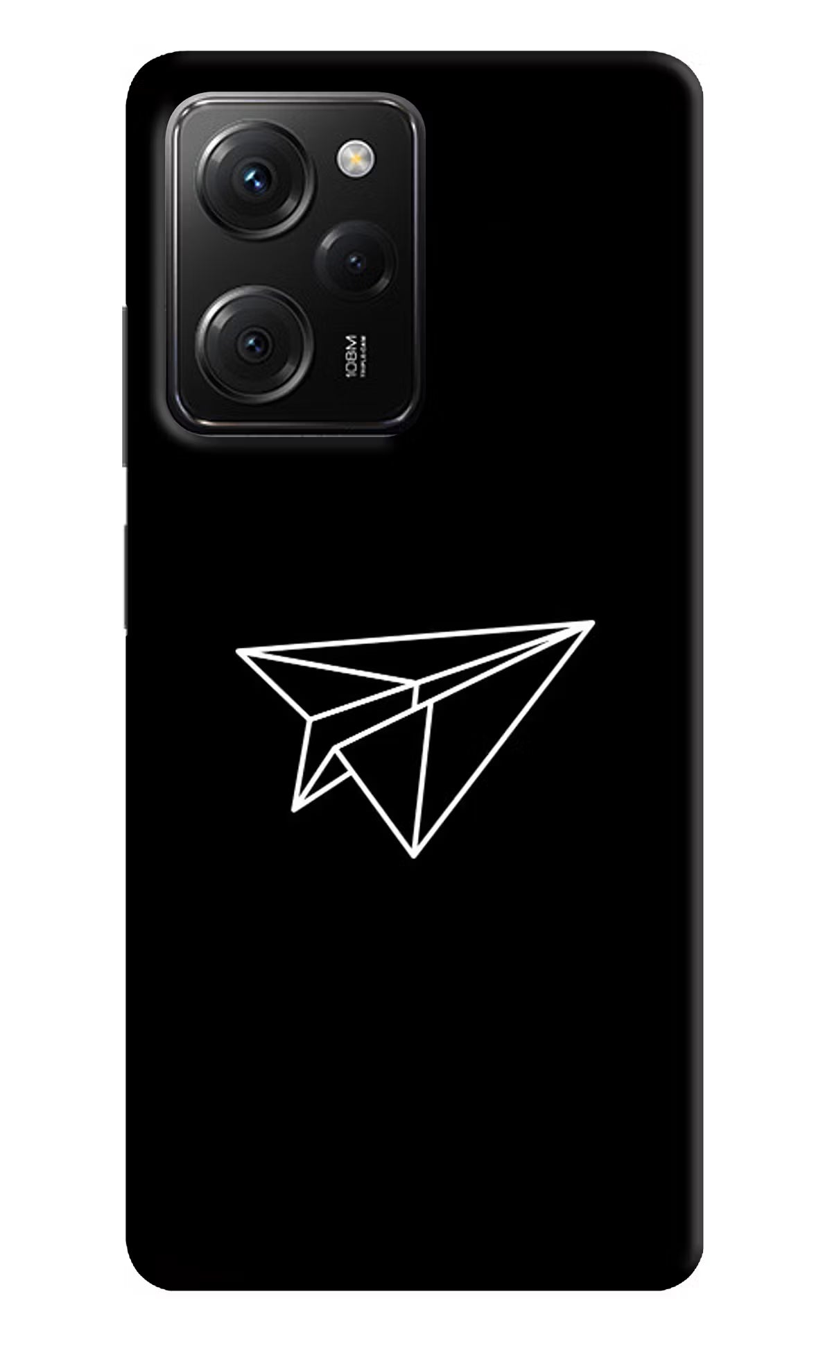 Paper Plane White Poco X5 Pro 5G Hard Case Back Cover by Casekaro