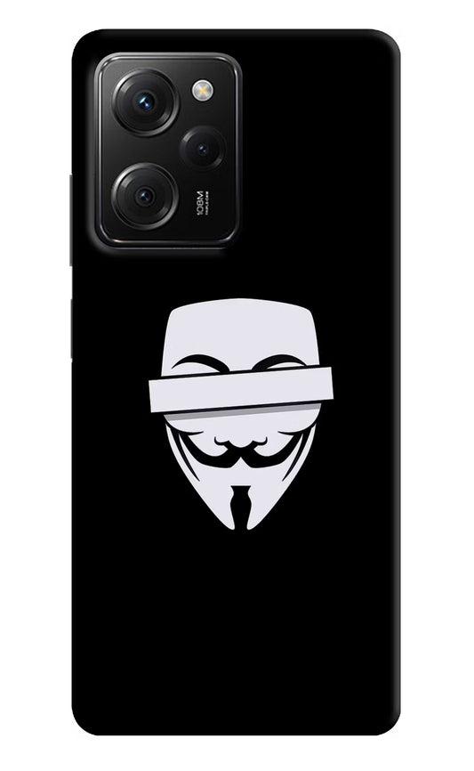 Anonymous Face Poco X5 Pro 5G Hard Case Back Cover by Casekaro