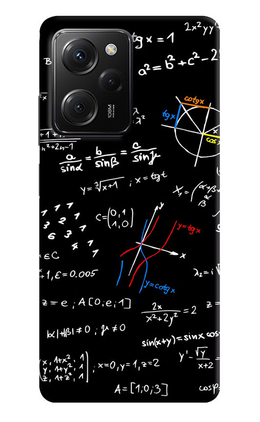 Mathematics Formula Poco X5 Pro 5G Hard Case Back Cover by Casekaro