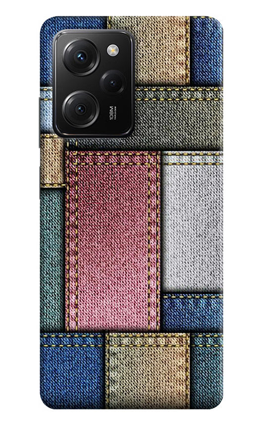 Multicolor Jeans Poco X5 Pro 5G Hard Case Back Cover by Casekaro