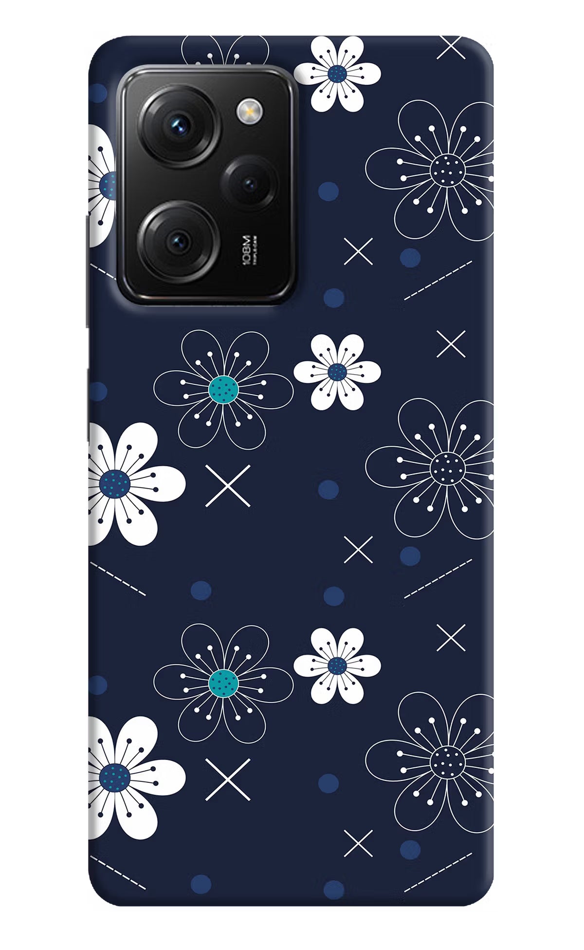 Flowers Poco X5 Pro 5G Hard Case Back Cover by Casekaro