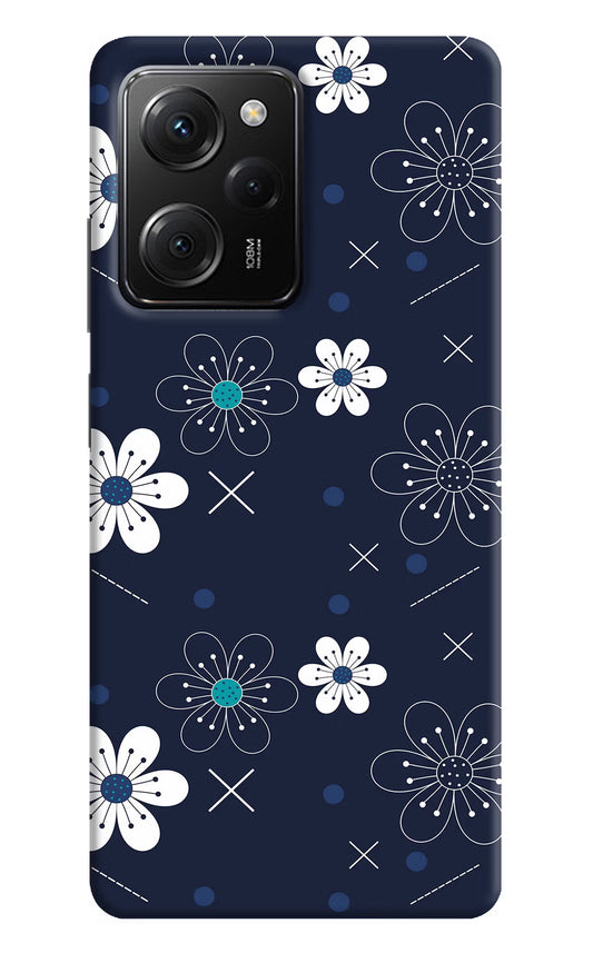 Flowers Poco X5 Pro 5G Hard Case Back Cover by Casekaro
