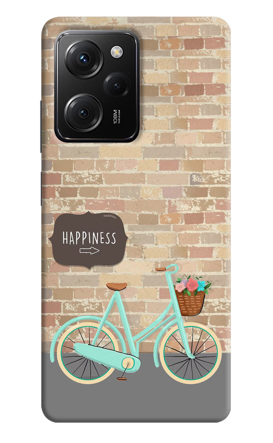 Happiness Artwork Poco X5 Pro 5G Back Cover, Hard case