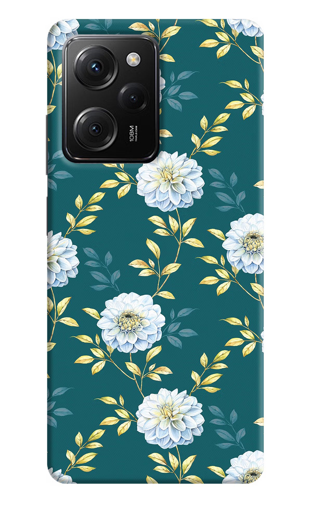 Flowers Poco X5 Pro 5G Hard Case Back Cover by Casekaro