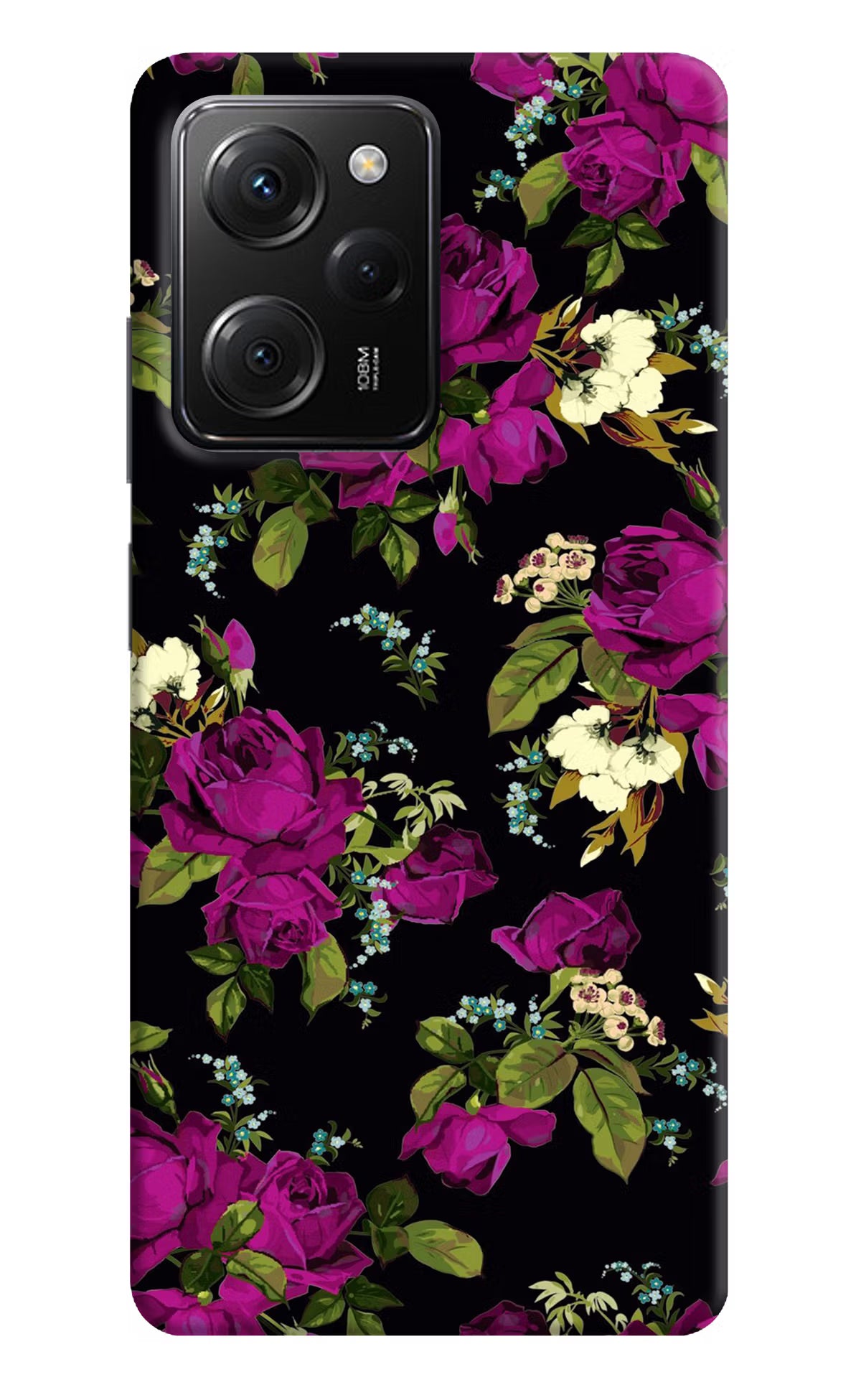 Flowers Poco X5 Pro 5G Hard Case Back Cover by Casekaro