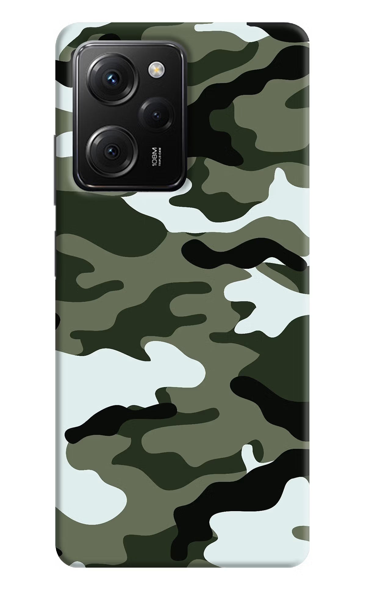 Camouflage Poco X5 Pro 5G Hard Case Back Cover by Casekaro