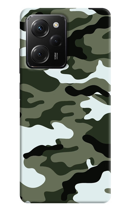 Camouflage Poco X5 Pro 5G Hard Case Back Cover by Casekaro