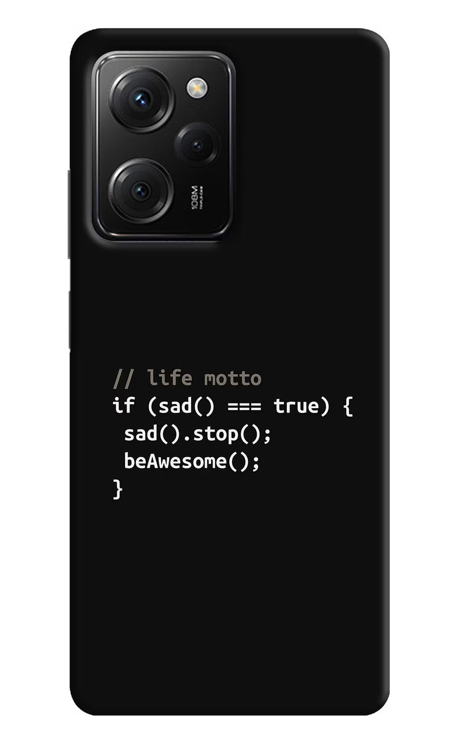 Life Motto Code Poco X5 Pro 5G Back Cover, Hard case