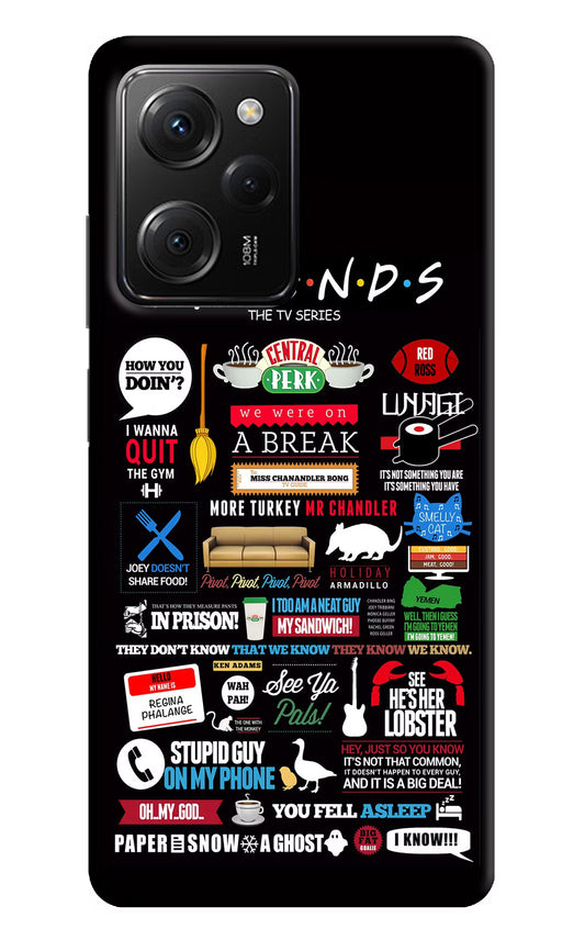 FRIENDS Poco X5 Pro 5G Hard Case Back Cover by Casekaro