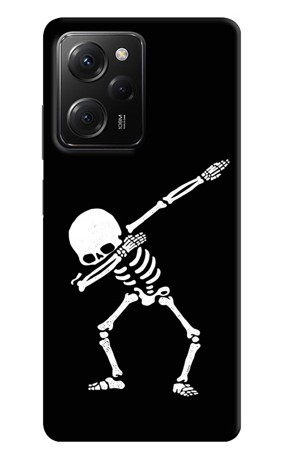 Dabbing Skeleton Art Poco X5 Pro 5G Hard Case Back Cover by Casekaro