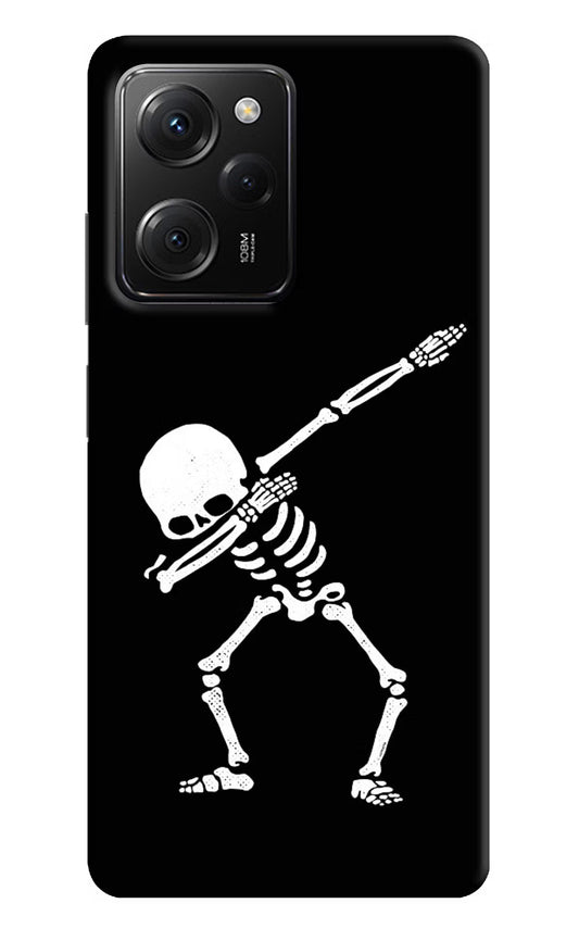 Dabbing Skeleton Art Poco X5 Pro 5G Hard Case Back Cover by Casekaro