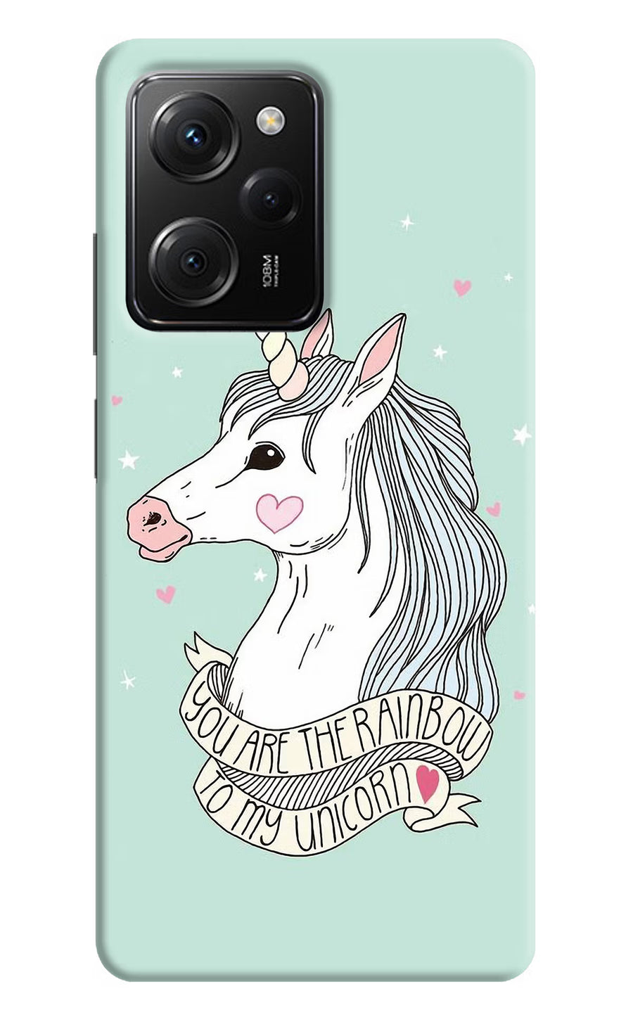 Unicorn Wallpaper Poco X5 Pro 5G Back Cover, Hard case