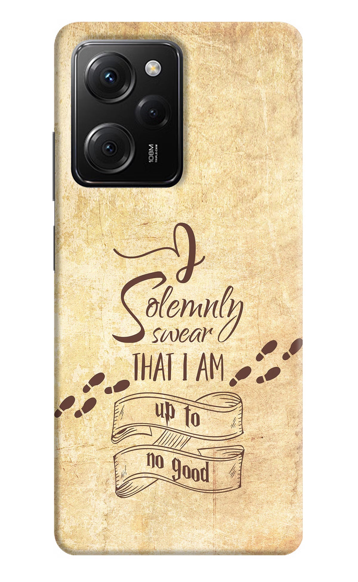 I Solemnly swear that i up to no good Poco X5 Pro 5G Hard Case Back Cover by Casekaro