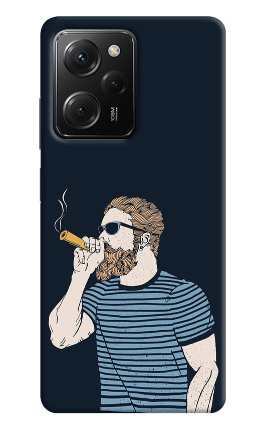 Smoking Poco X5 Pro 5G Hard Case Back Cover by Casekaro