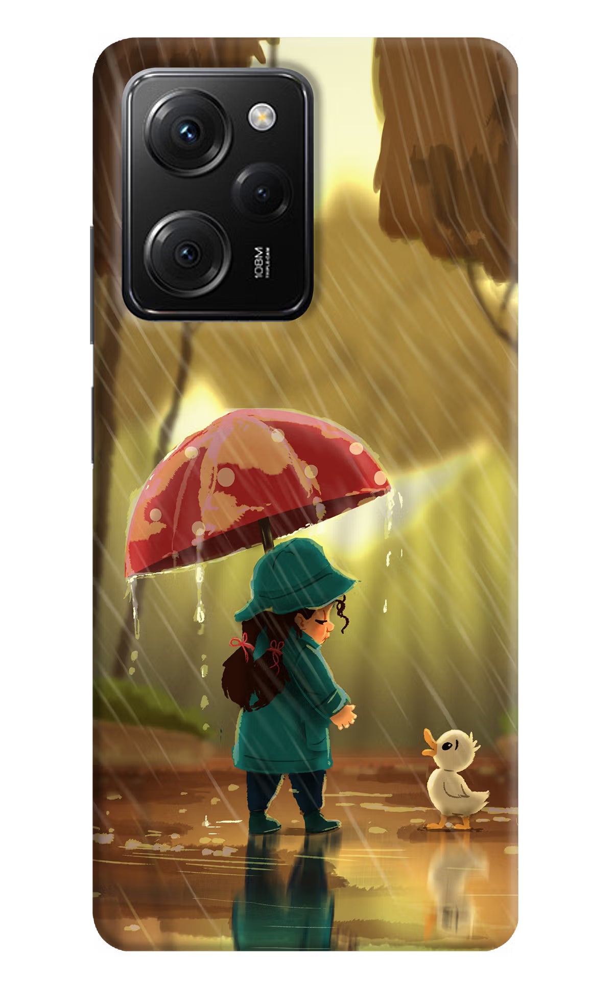 Rainy Day Poco X5 Pro 5G Hard Case Back Cover by Casekaro