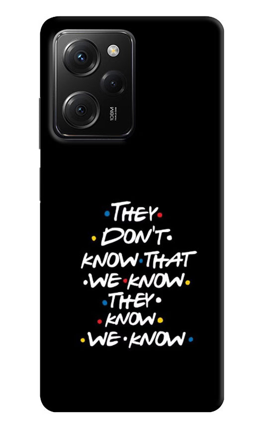 FRIENDS Dialogue Poco X5 Pro 5G Hard Case Back Cover by Casekaro