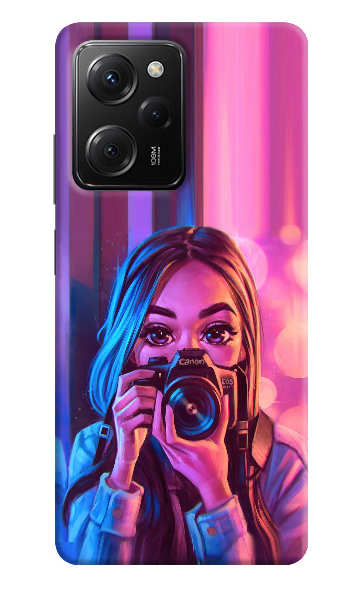 Girl Photographer Poco X5 Pro 5G Hard Case Back Cover by Casekaro