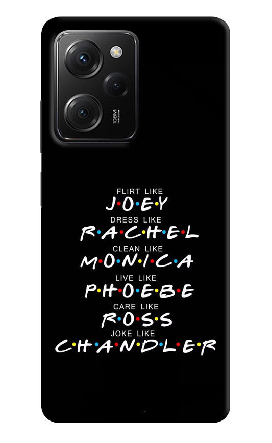 FRIENDS Character Poco X5 Pro 5G Hard Case Back Cover by Casekaro