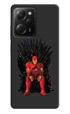 Ironman Throne Poco X5 Pro 5G Hard Case Back Cover by Casekaro