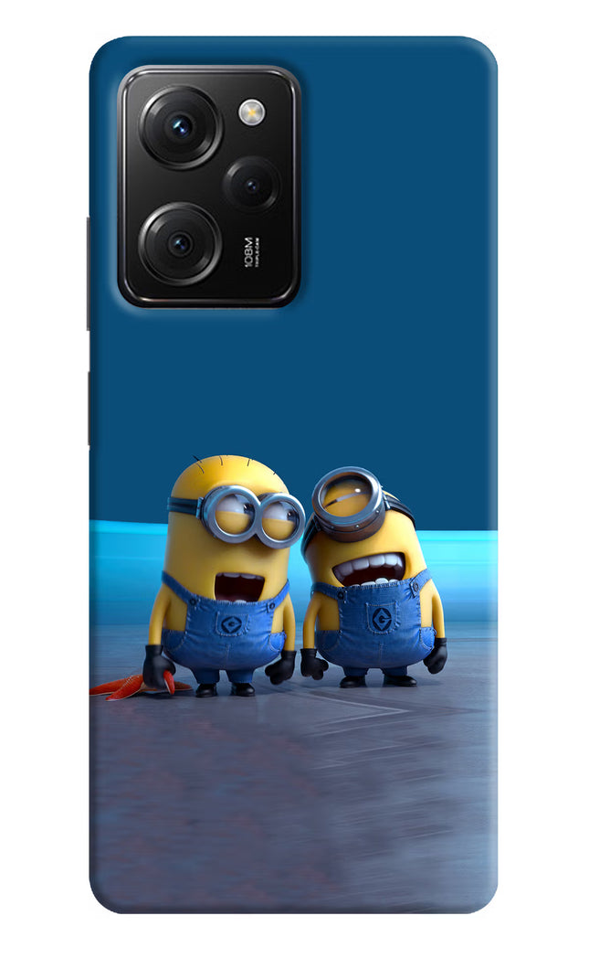 Minion Laughing Poco X5 Pro 5G Hard Case Back Cover by Casekaro