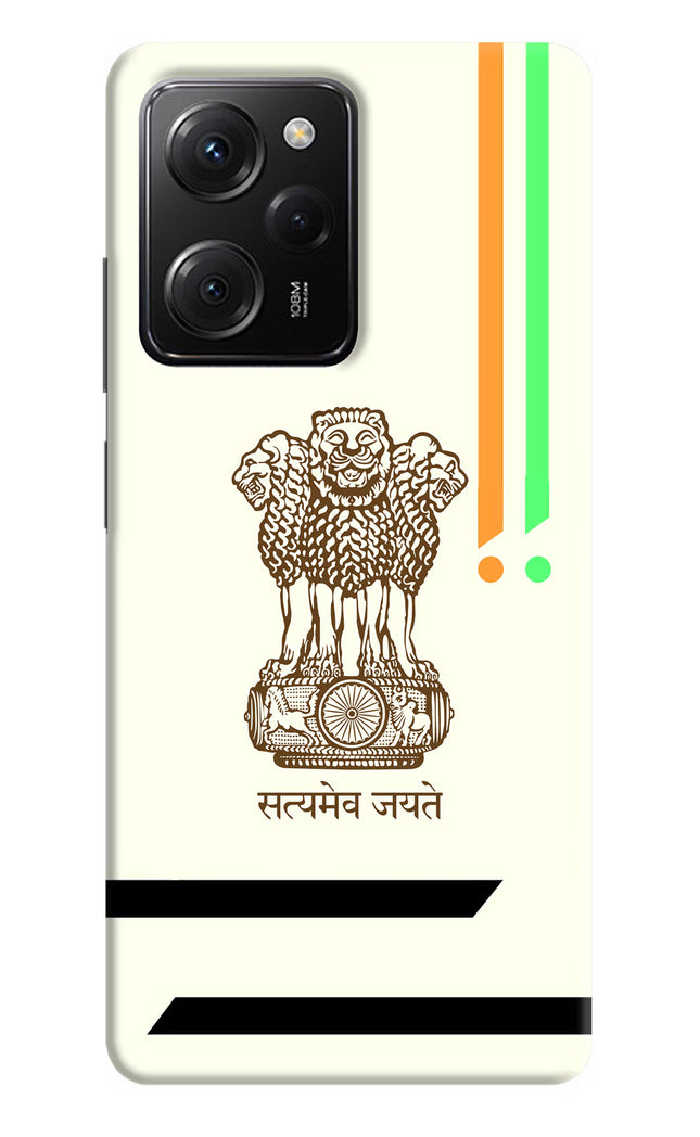 Satyamev Jayate Brown Logo Poco X5 Pro 5G Hard Case Back Cover by Casekaro