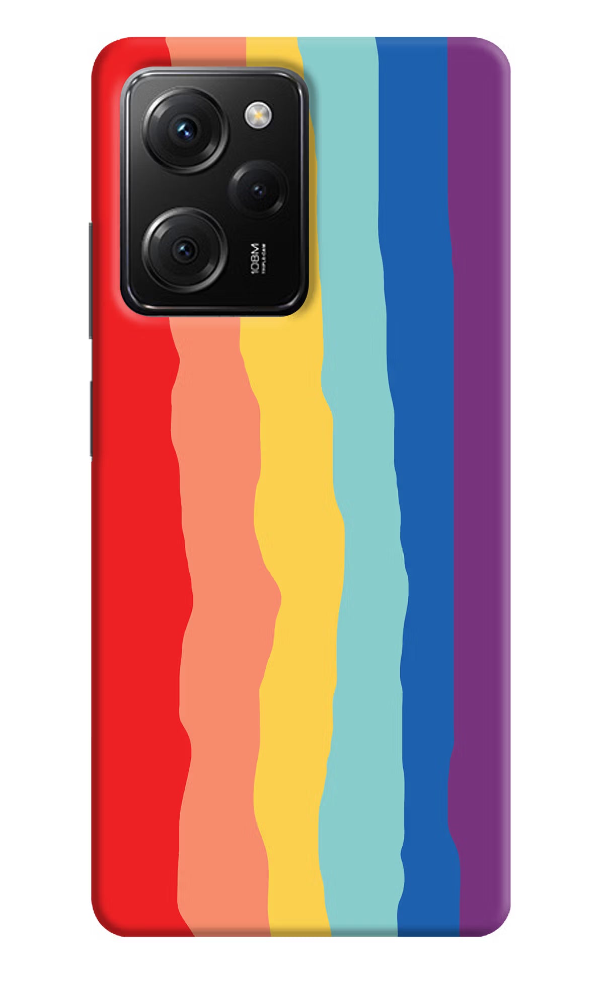 Rainbow Poco X5 Pro 5G Hard Case Back Cover by Casekaro