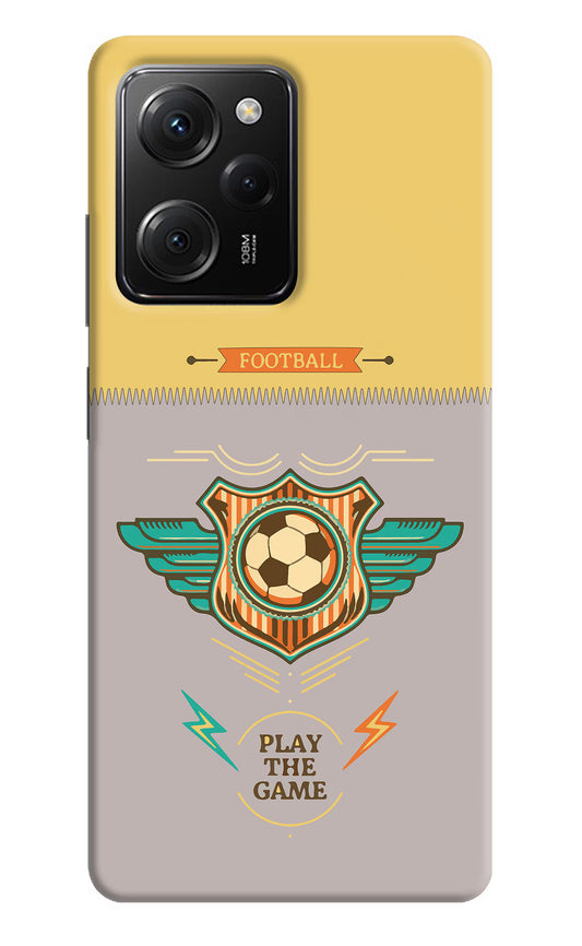 Football Poco X5 Pro 5G Hard Case Back Cover by Casekaro