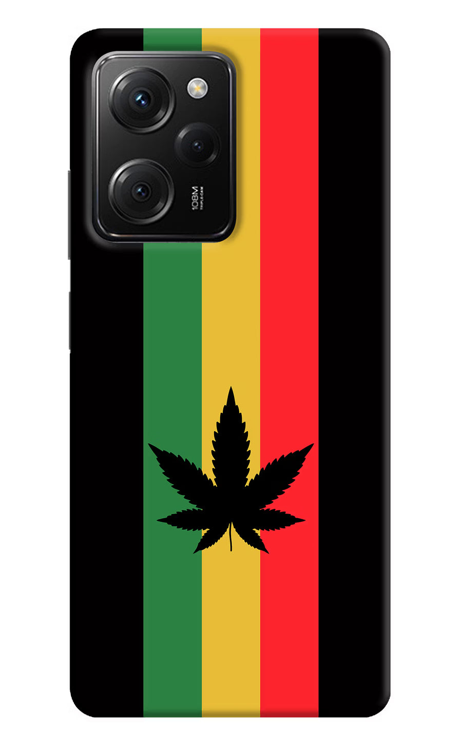 Weed Flag Poco X5 Pro 5G Back Cover, Hard case