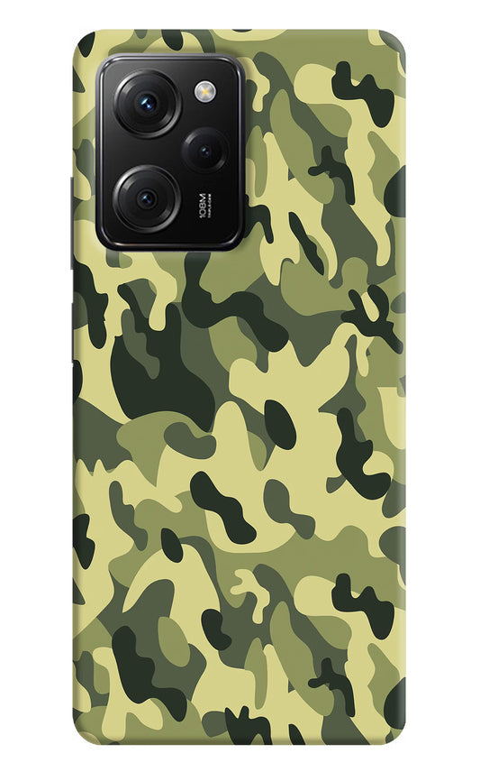 Camouflage Poco X5 Pro 5G Hard Case Back Cover by Casekaro