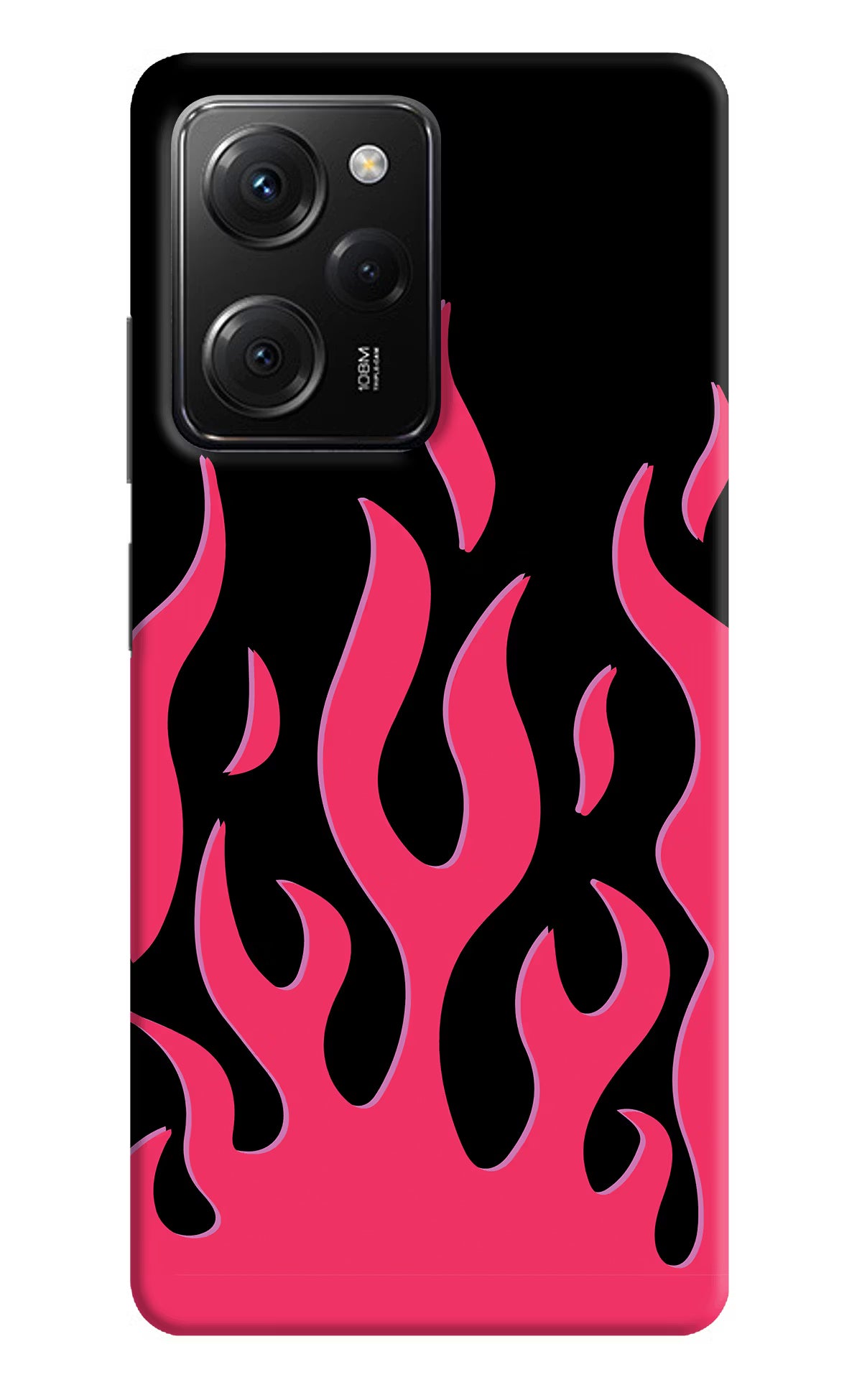 Fire Flames Poco X5 Pro 5G Hard Case Back Cover by Casekaro