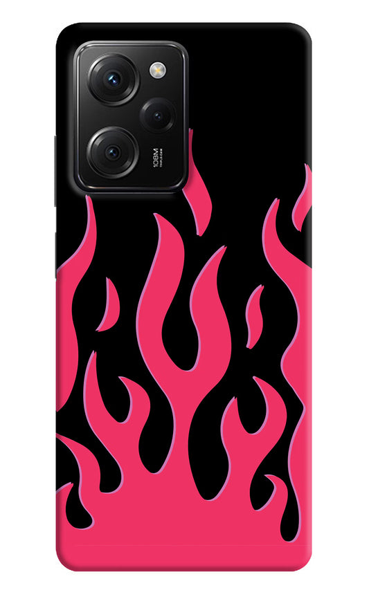 Fire Flames Poco X5 Pro 5G Hard Case Back Cover by Casekaro