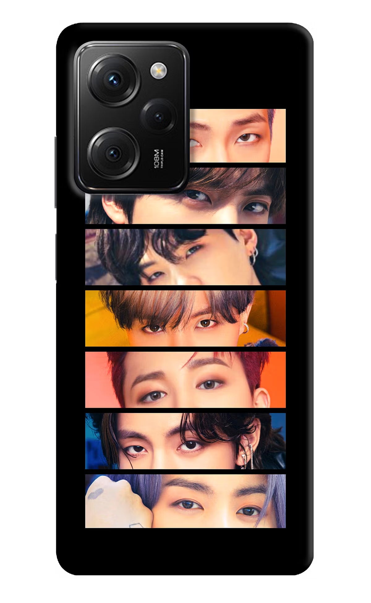 BTS Eyes Poco X5 Pro 5G Hard Case Back Cover by Casekaro