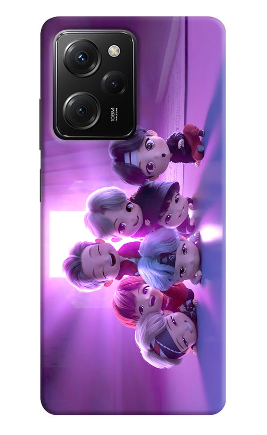 BTS Chibi Poco X5 Pro 5G Hard Case Back Cover by Casekaro