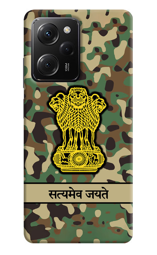 Satyamev Jayate Army Poco X5 Pro 5G Hard Case Back Cover by Casekaro