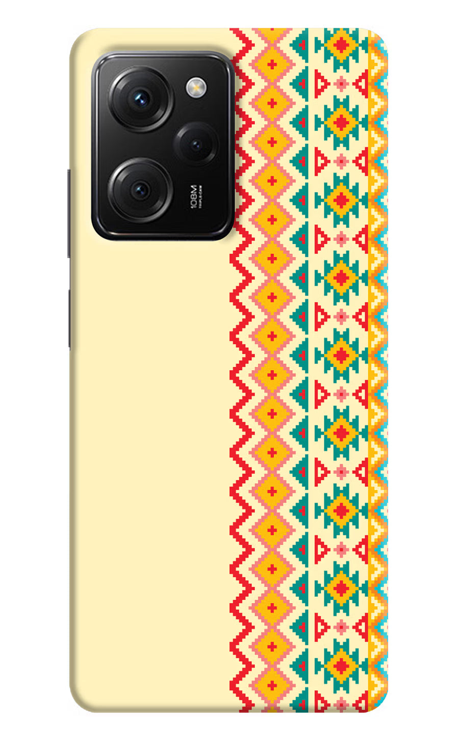 Ethnic Seamless Poco X5 Pro 5G Back Cover, Hard case
