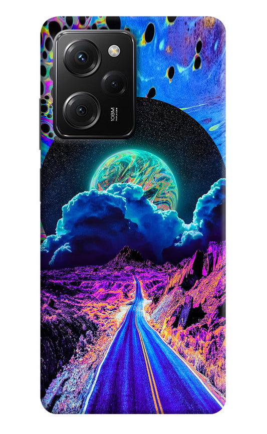 Psychedelic Painting Poco X5 Pro 5G Hard Case Back Cover by Casekaro