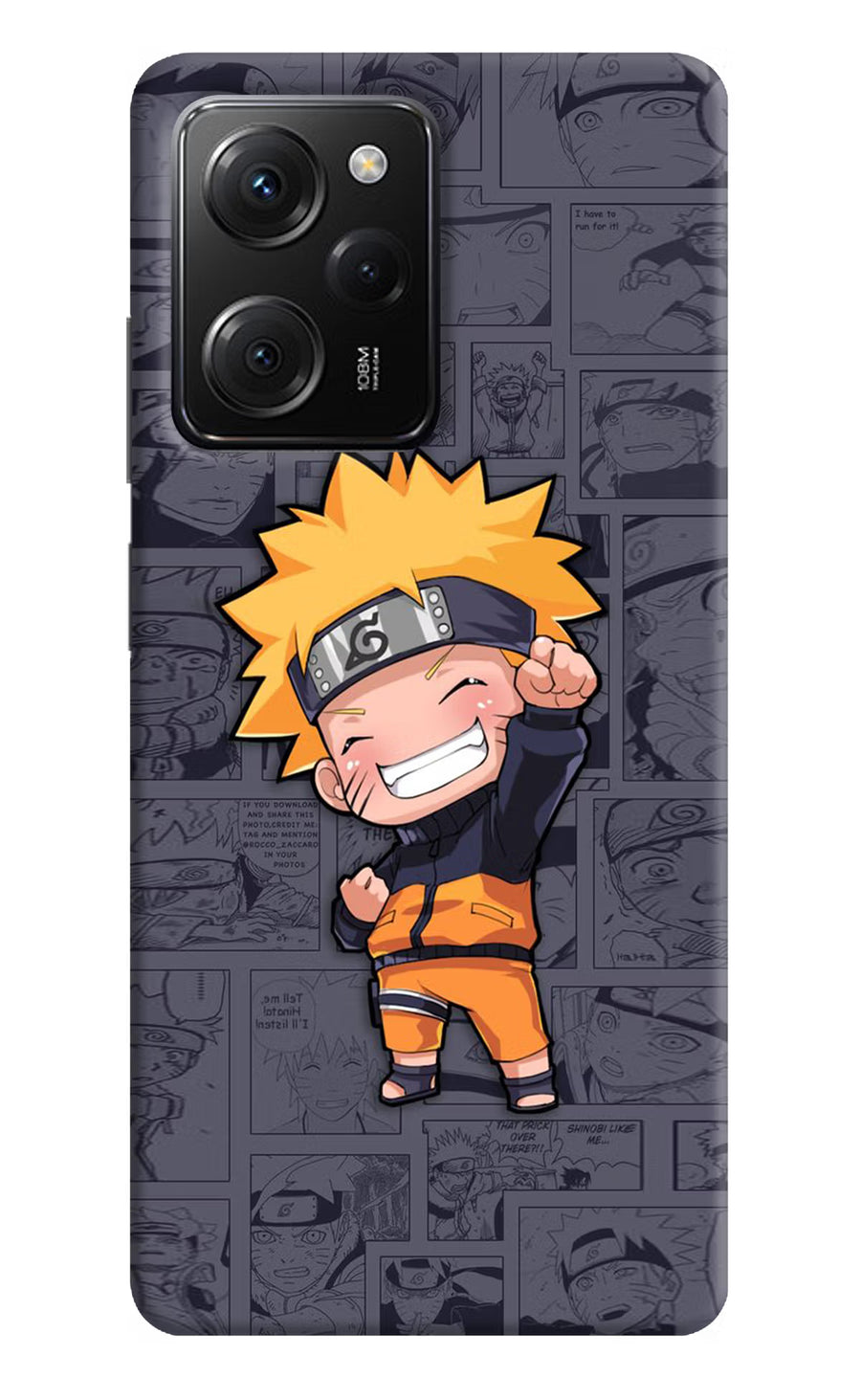 Chota Naruto Poco X5 Pro 5G Back Cover, Hard case