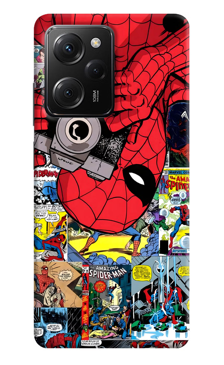Spider Man Poco X5 Pro 5G Back Cover, Hard case