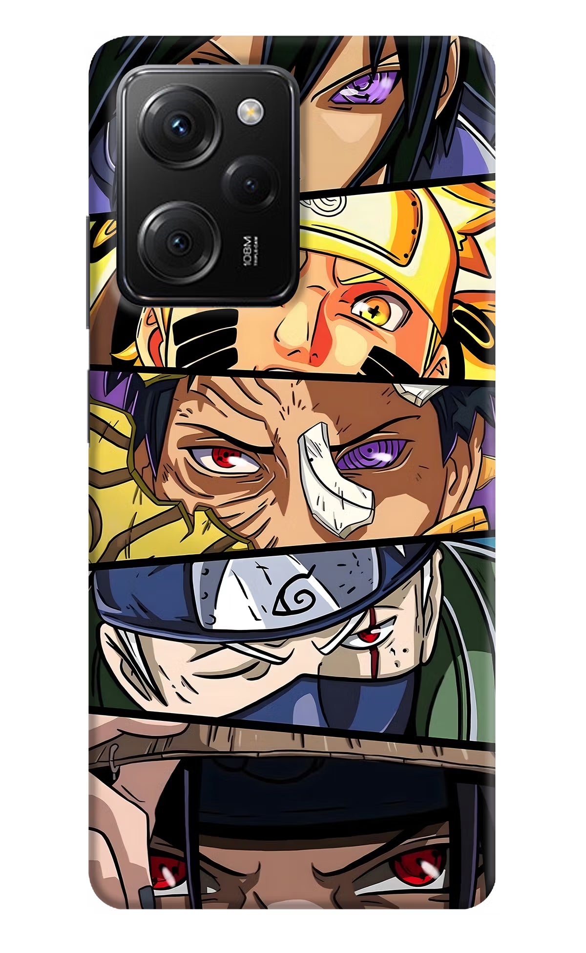 Naruto Character Poco X5 Pro 5G Hard Case Back Cover by Casekaro