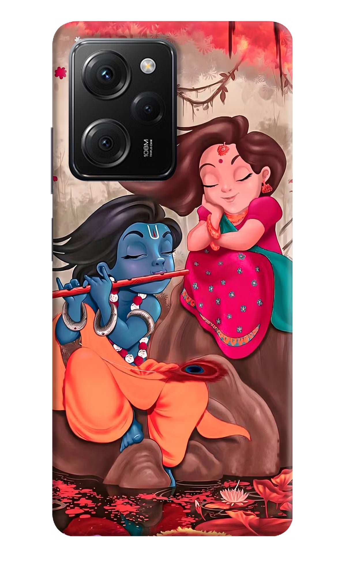 Radhe Krishna Poco X5 Pro 5G Hard Case Back Cover by Casekaro