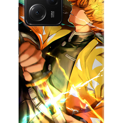 Demon Slayer Poco X5 Pro 5G Hard Case Back Cover by Casekaro