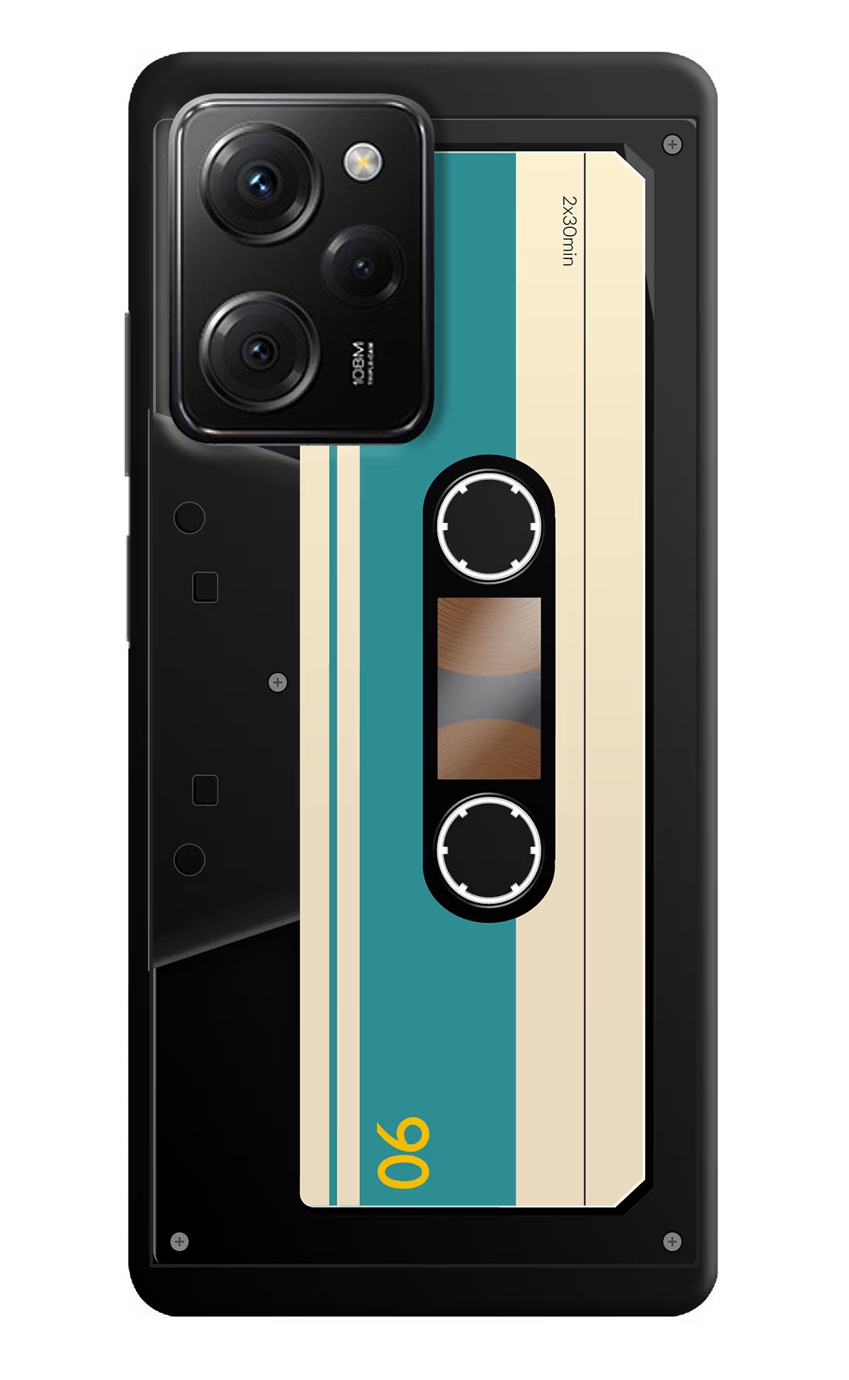 Cassette Poco X5 Pro 5G Hard Case Back Cover by Casekaro